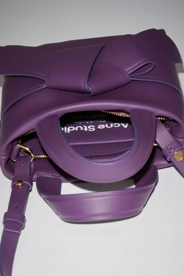 Acne Studios Bags Woman Musubi Micro Tote Violet Purple