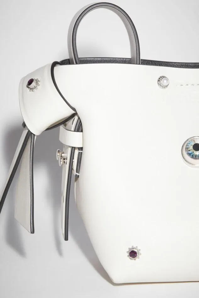 Acne Studios Bags Woman Musubi Micro Tote WhiteBlack