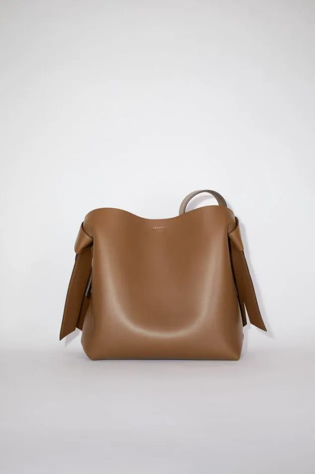 Acne Studios Bags Woman Musubi Midi Shoulder Bag Camel Brown