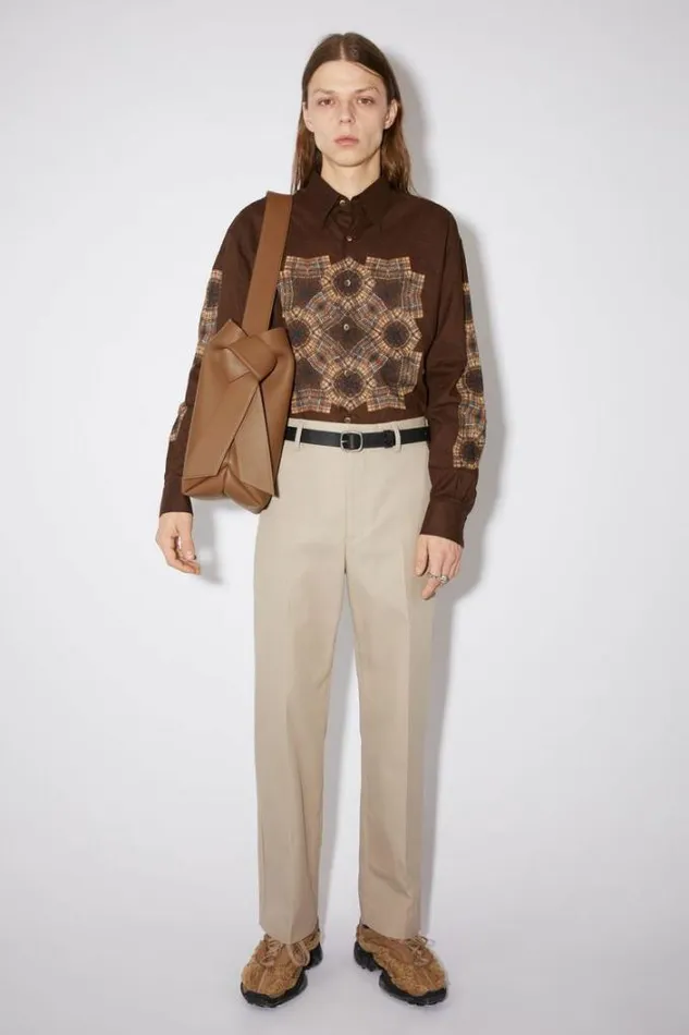 Acne Studios Bags Woman Musubi Midi Shoulder Bag Camel Brown