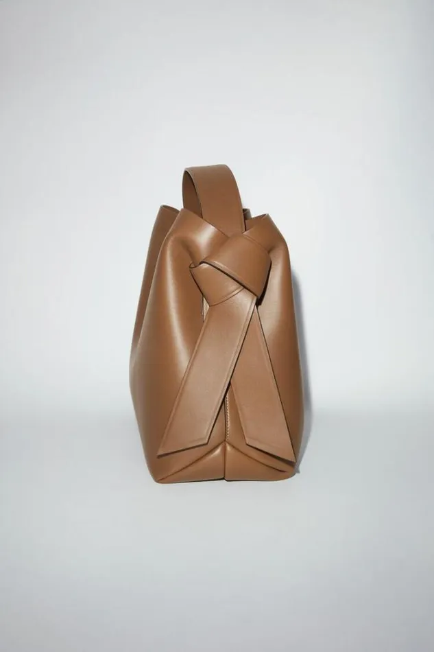 Acne Studios Bags Woman Musubi Midi Shoulder Bag Camel Brown