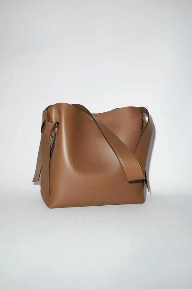 Acne Studios Bags Woman Musubi Midi Shoulder Bag Camel Brown