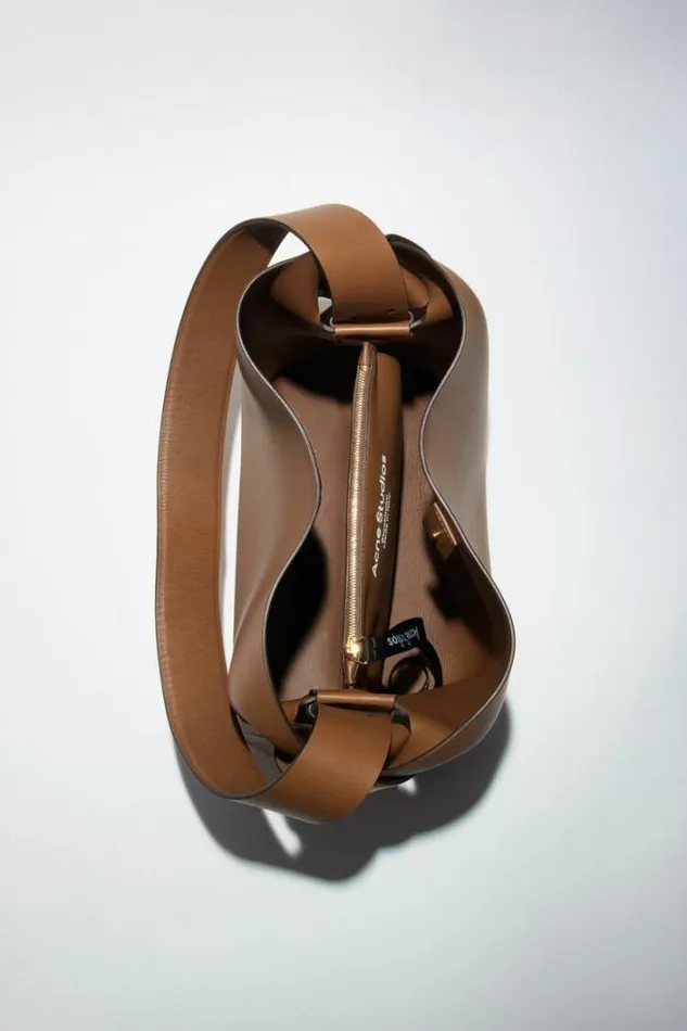 Acne Studios Bags Woman Musubi Midi Shoulder Bag Camel Brown