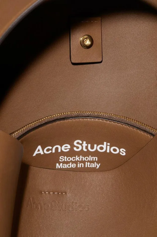 Acne Studios Bags Woman Musubi Midi Shoulder Bag Camel Brown