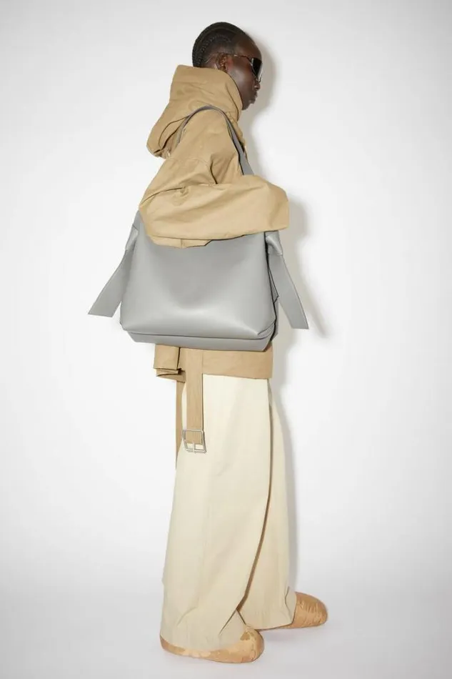 Acne Studios Bags Woman Musubi Midi Shoulder Bag Dark Grey