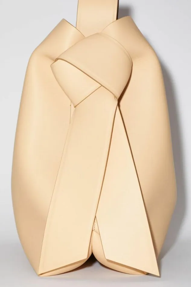 Acne Studios Bags Woman Musubi Midi Shoulder Bag Dune Beige