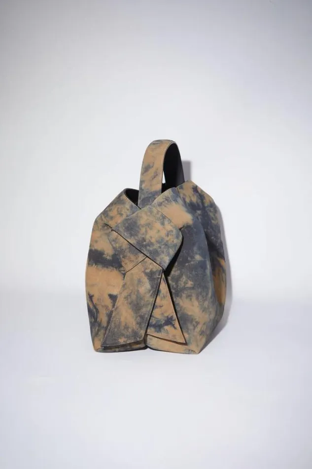 Acne Studios Bags Woman Musubi Midi Tote BrownBlack