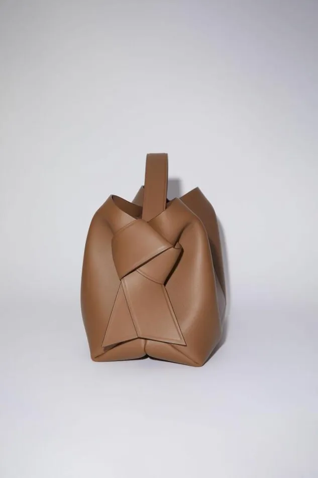 Acne Studios Bags Woman Musubi Midi Tote Camel Brown