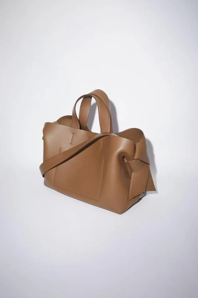 Acne Studios Bags Woman Musubi Midi Tote Camel Brown