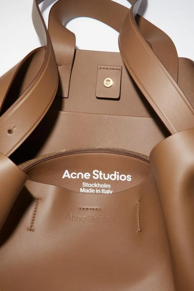 Acne Studios Bags Woman Musubi Midi Tote Camel Brown