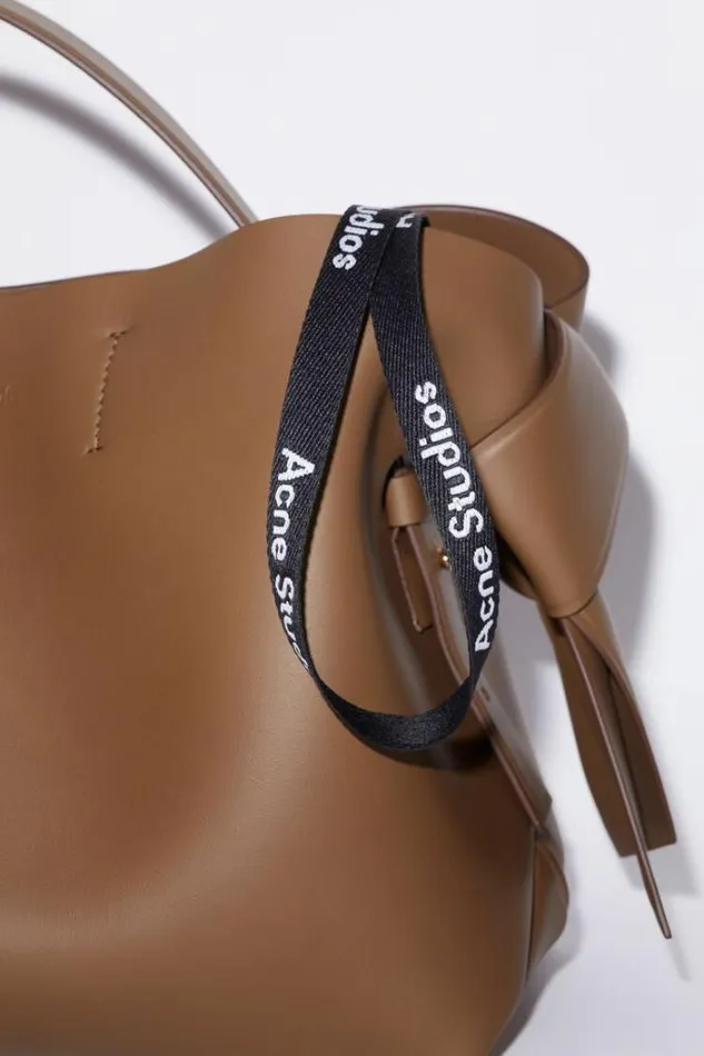 Acne Studios Bags Woman Musubi Midi Tote Camel Brown