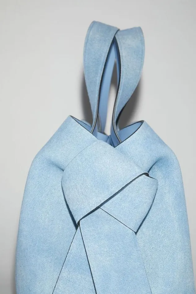 Acne Studios Bags Woman Musubi Midi Tote Light Blue