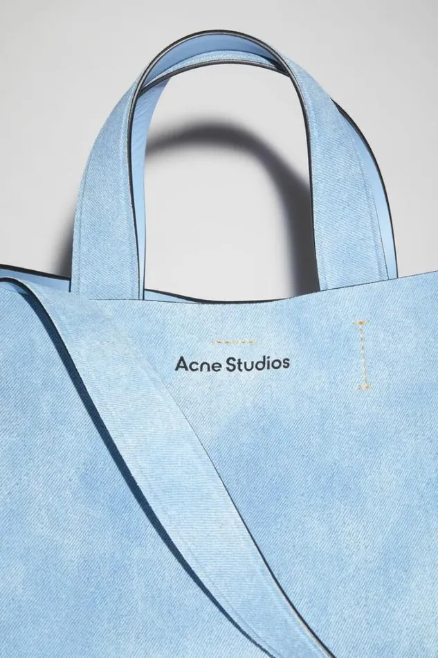 Acne Studios Bags Woman Musubi Midi Tote Light Blue
