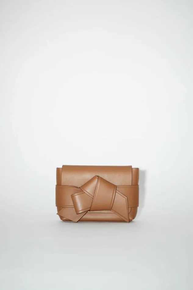 Acne Studios Bags Woman Musubi Mini Crossbody Bag Camel Brown