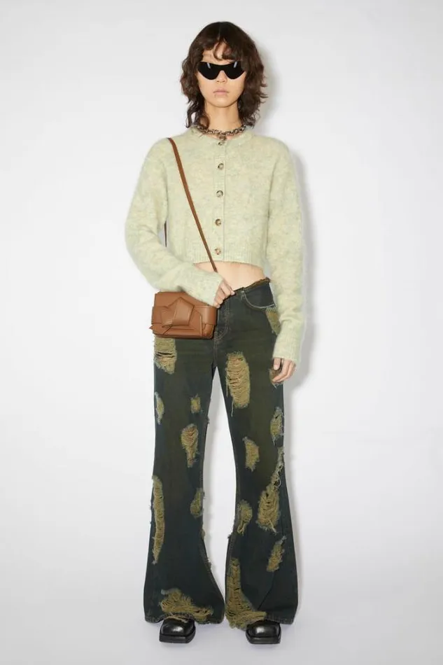 Acne Studios Bags Woman Musubi Mini Crossbody Bag Camel Brown