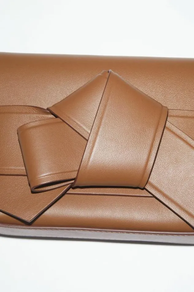 Acne Studios Bags Woman Musubi Mini Crossbody Bag Camel Brown