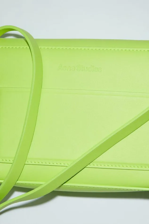 Acne Studios Bags Woman Musubi Mini Crossbody Bag Lime Green