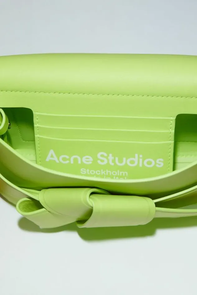 Acne Studios Bags Woman Musubi Mini Crossbody Bag Lime Green