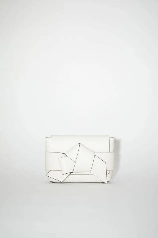 Acne Studios Bags Woman Musubi Mini Crossbody Bag WhiteBlack
