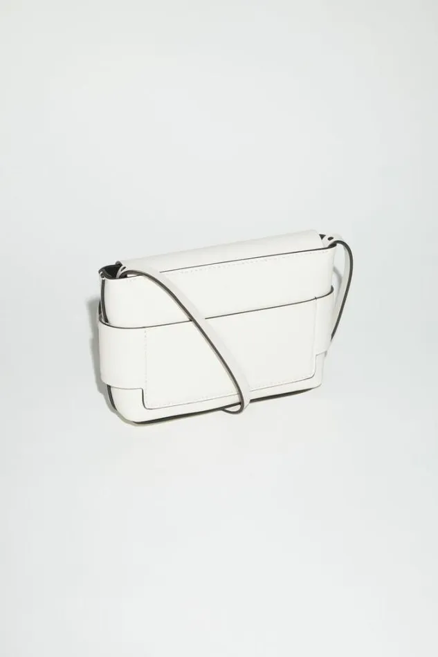Acne Studios Bags Woman Musubi Mini Crossbody Bag WhiteBlack