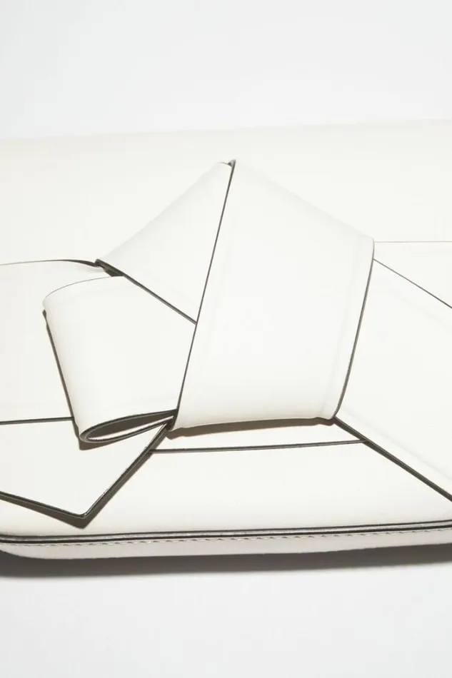 Acne Studios Bags Woman Musubi Mini Crossbody Bag WhiteBlack