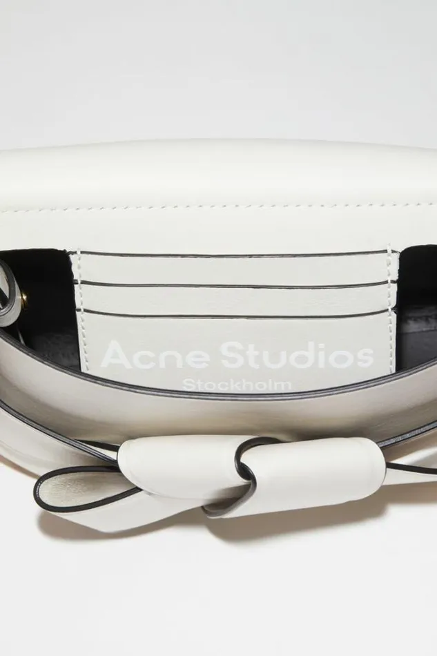 Acne Studios Bags Woman Musubi Mini Crossbody Bag WhiteBlack