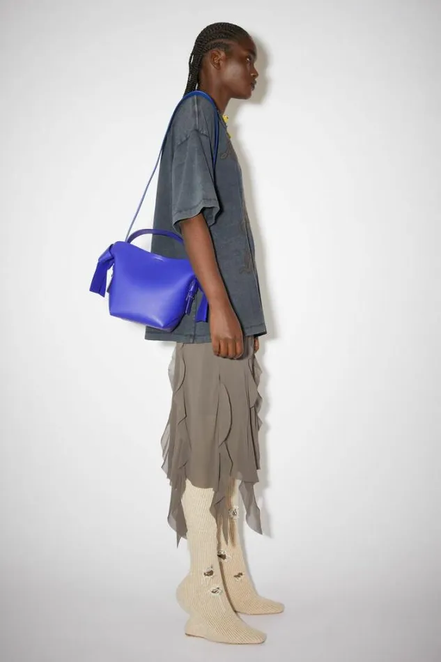 Acne Studios Bags Woman Musubi Mini Shoulder Bag Blue