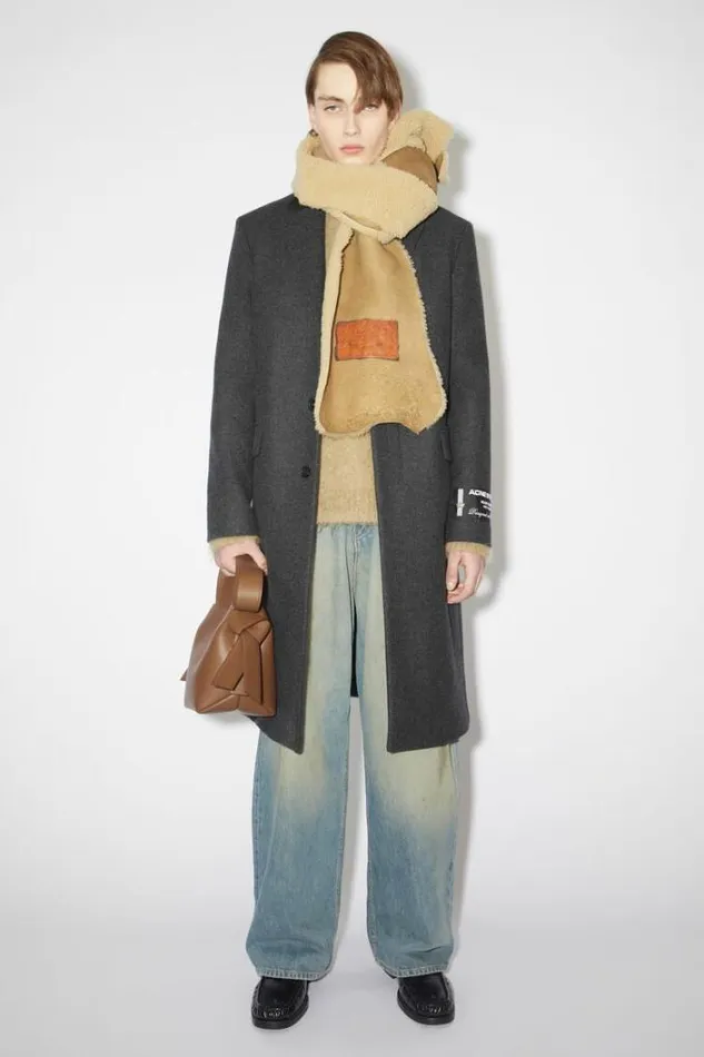 Acne Studios Bags Woman Musubi Mini Shoulder Bag Camel Brown
