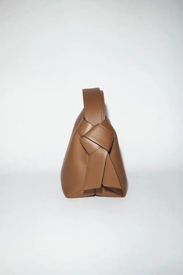 Acne Studios Bags Woman Musubi Mini Shoulder Bag Camel Brown