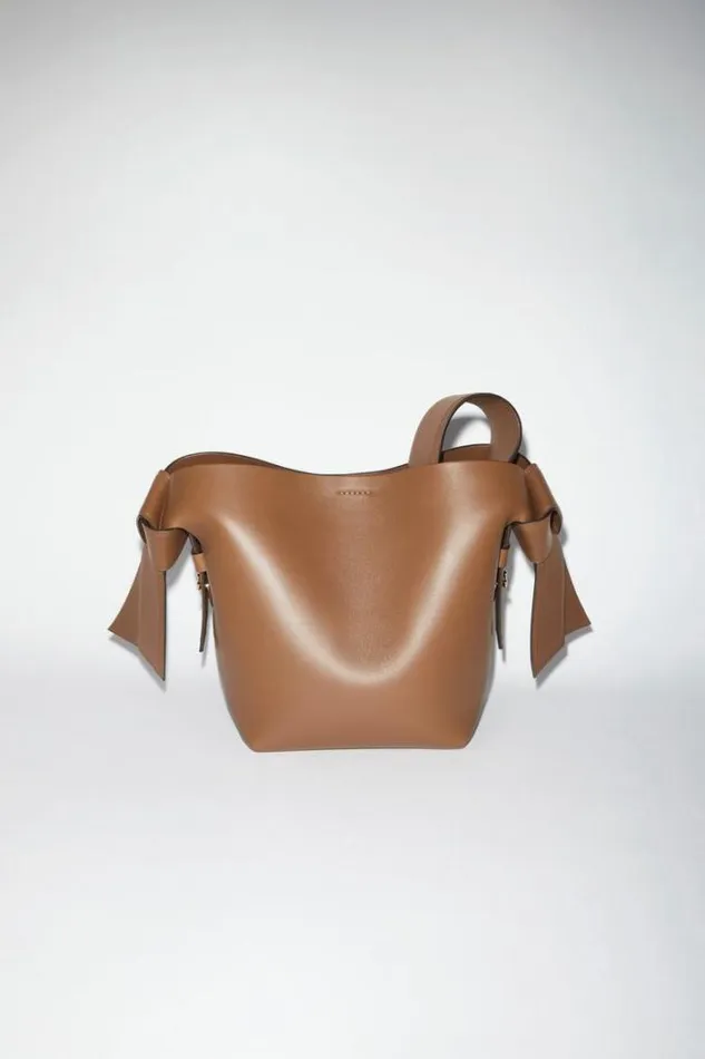 Acne Studios Bags Woman Musubi Mini Shoulder Bag Camel Brown