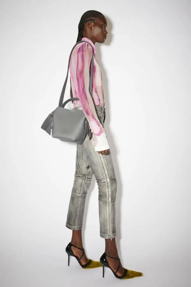 Acne Studios Bags Woman Musubi Mini Shoulder Bag Dark Grey