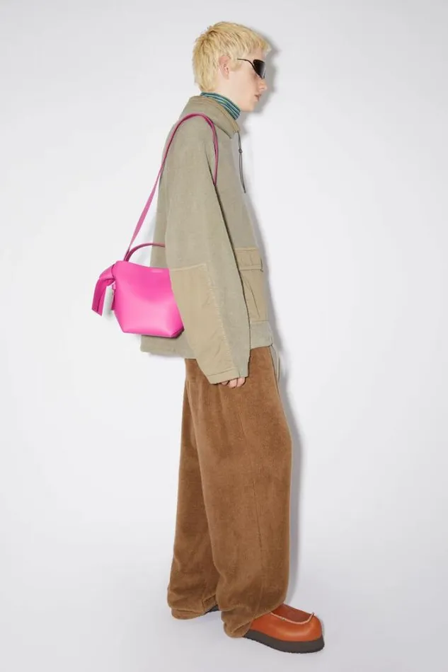 Acne Studios Bags Woman Musubi Mini Shoulder Bag Fuchsia Pink
