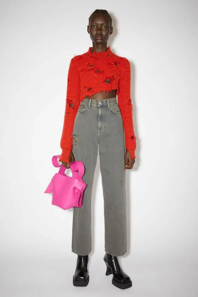 Acne Studios Bags Woman Musubi Mini Shoulder Bag Fuchsia Pink