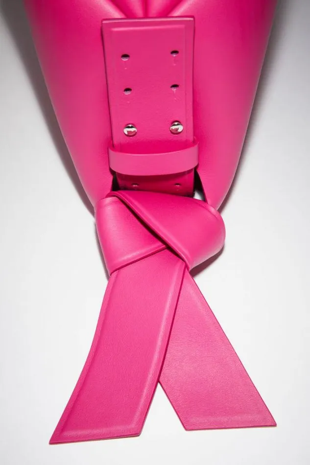 Acne Studios Bags Woman Musubi Mini Shoulder Bag Fuchsia Pink