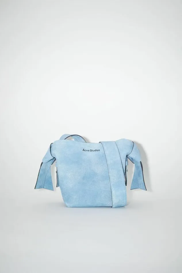 Acne Studios Bags Woman Musubi Mini Shoulder Bag Light Blue