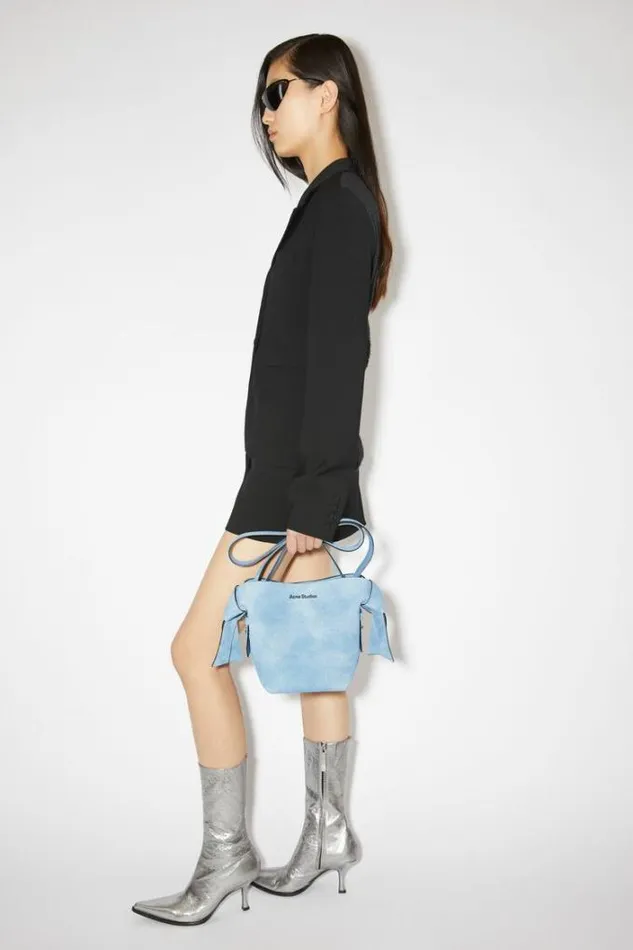 Acne Studios Bags Woman Musubi Mini Shoulder Bag Light Blue