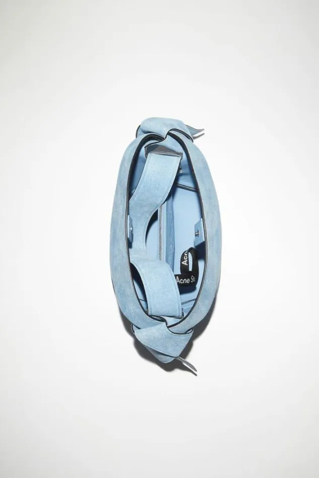 Acne Studios Bags Woman Musubi Mini Shoulder Bag Light Blue