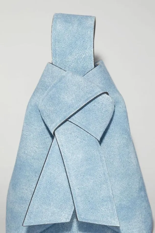 Acne Studios Bags Woman Musubi Mini Shoulder Bag Light Blue