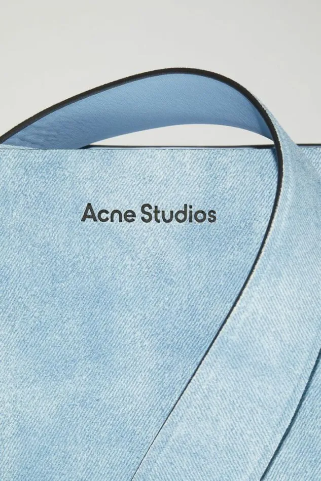 Acne Studios Bags Woman Musubi Mini Shoulder Bag Light Blue