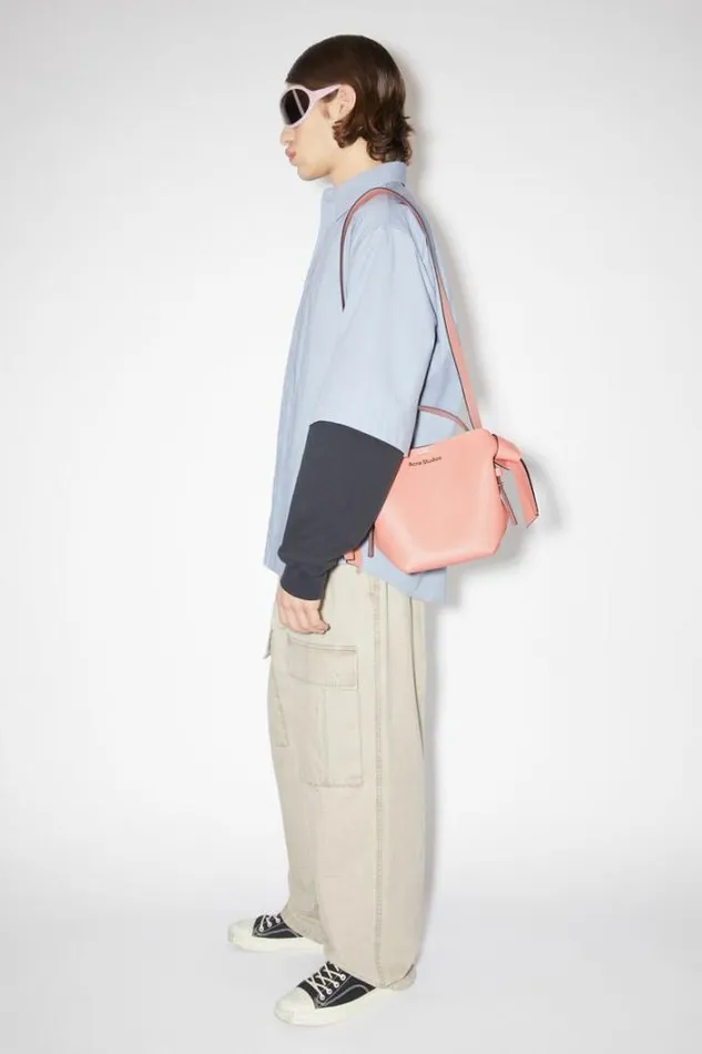 Acne Studios Bags Woman Musubi Mini Shoulder Bag Salmon Pink