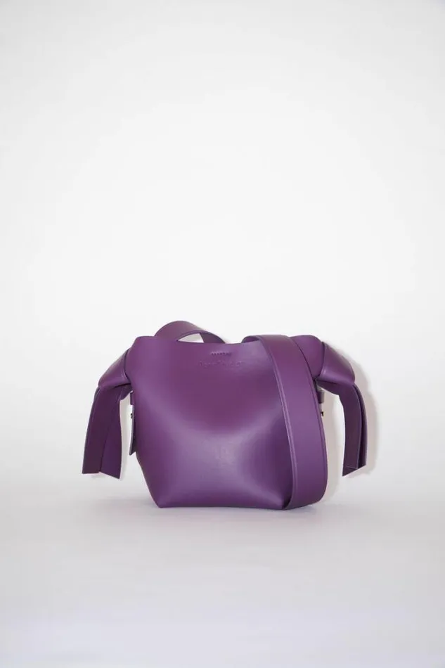 Acne Studios Bags Woman Musubi Mini Shoulder Bag Violet Purple