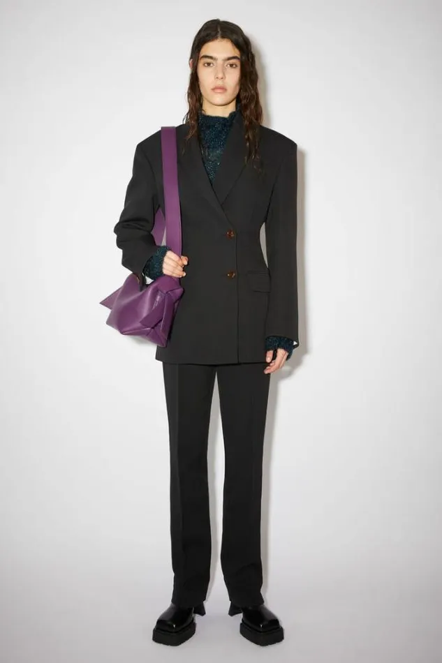 Acne Studios Bags Woman Musubi Mini Shoulder Bag Violet Purple