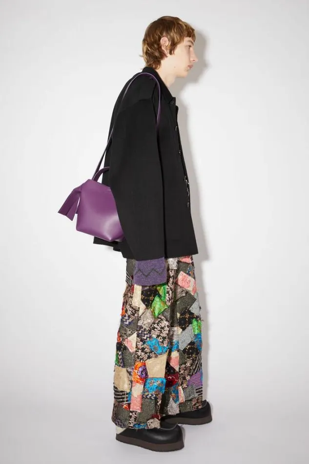 Acne Studios Bags Woman Musubi Mini Shoulder Bag Violet Purple