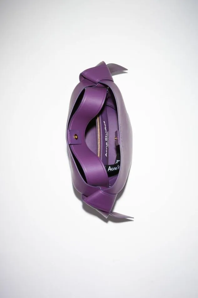 Acne Studios Bags Woman Musubi Mini Shoulder Bag Violet Purple
