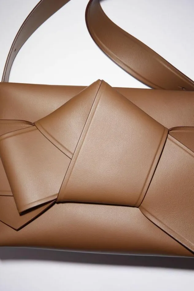 Acne Studios Bags Woman Musubi Shoulder Bag Camel Brown