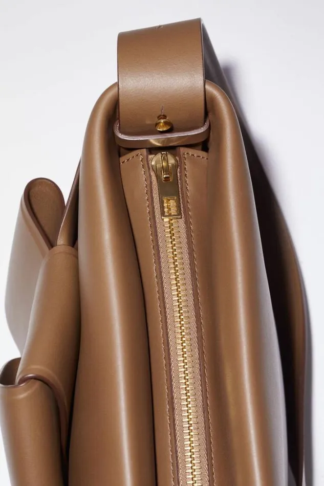 Acne Studios Bags Woman Musubi Shoulder Bag Camel Brown