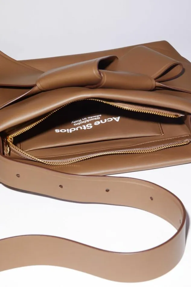 Acne Studios Bags Woman Musubi Shoulder Bag Camel Brown