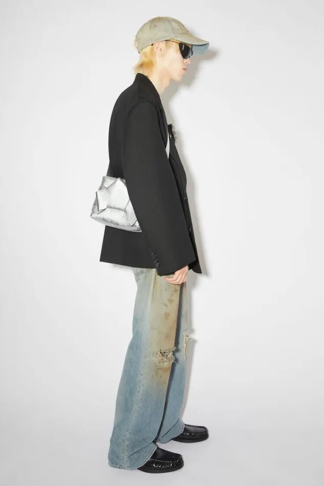 Acne Studios Bags Woman Musubi Shoulder Bag Silver