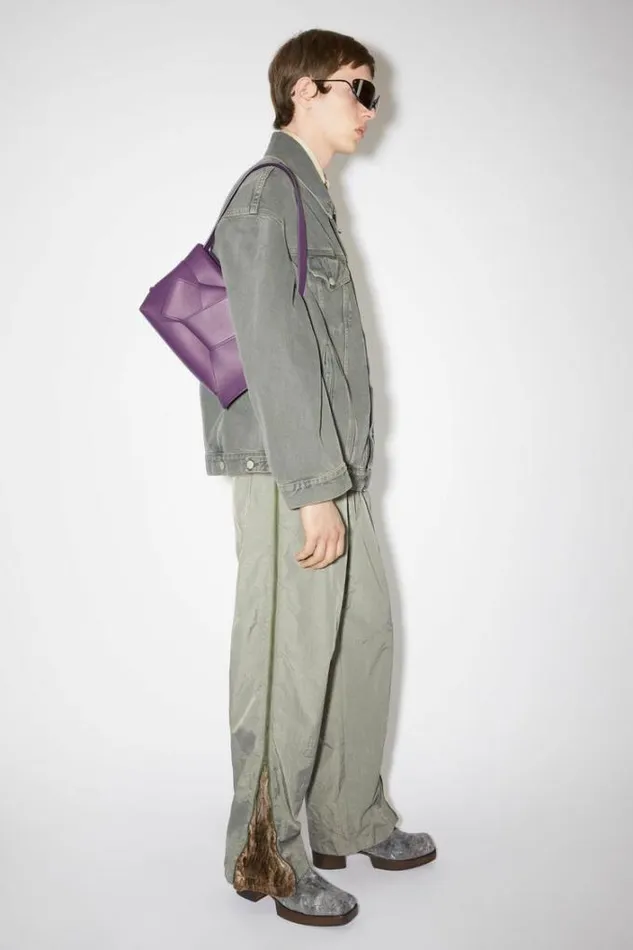 Acne Studios Bags Woman Musubi Shoulder Bag Violet Purple