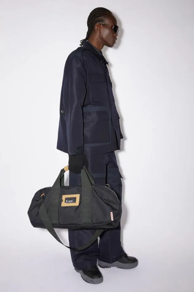 Acne Studios Bags Woman Nylon Gym Bag Black